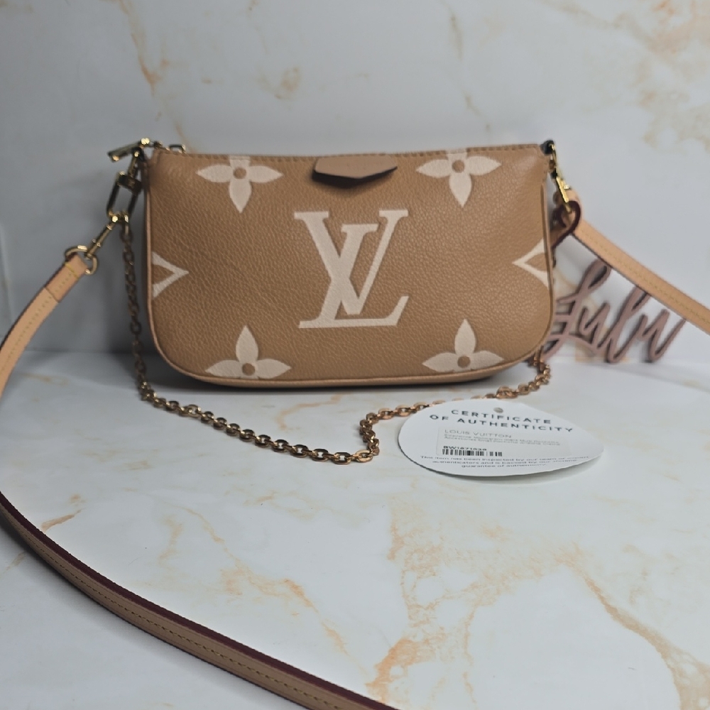 Louis Vuitton Empreinte Monogram Giant Multi Pochette Accessories  Arizona Creme